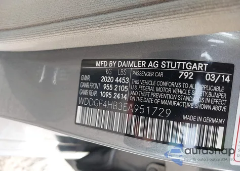 2014 Mercedes-Benz C 250 Luxury/Sport from USA, damaged, VIN WDDGF4HB3EA951729